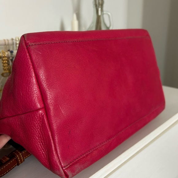 Dooney & Bourke Pink Leather Satchel - Picture 6 of 12